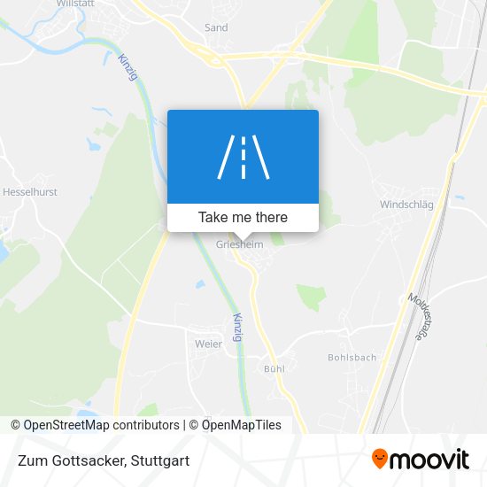 Карта Zum Gottsacker