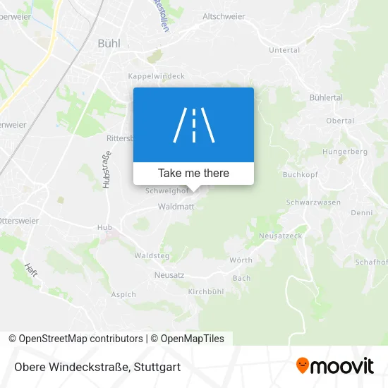 Карта Obere Windeckstraße