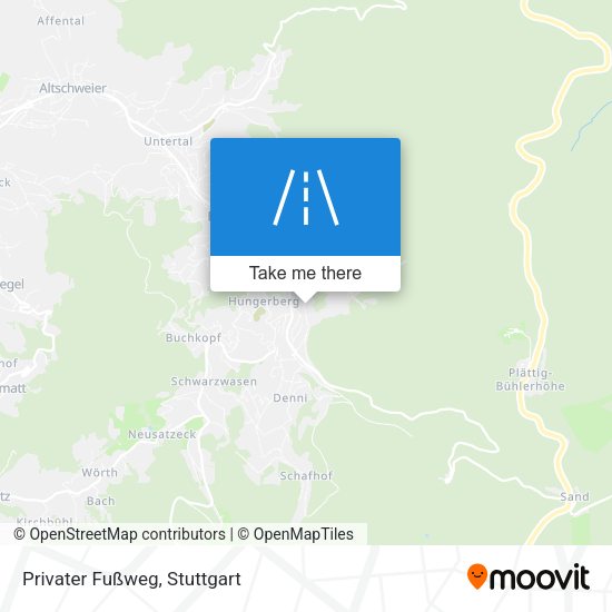 Карта Privater Fußweg