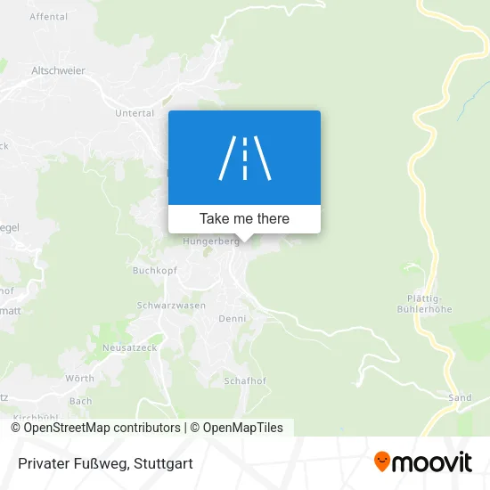 Карта Privater Fußweg