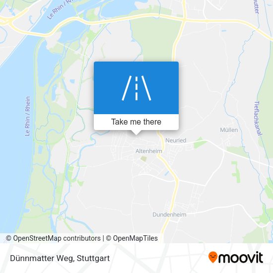 Dünnmatter Weg map