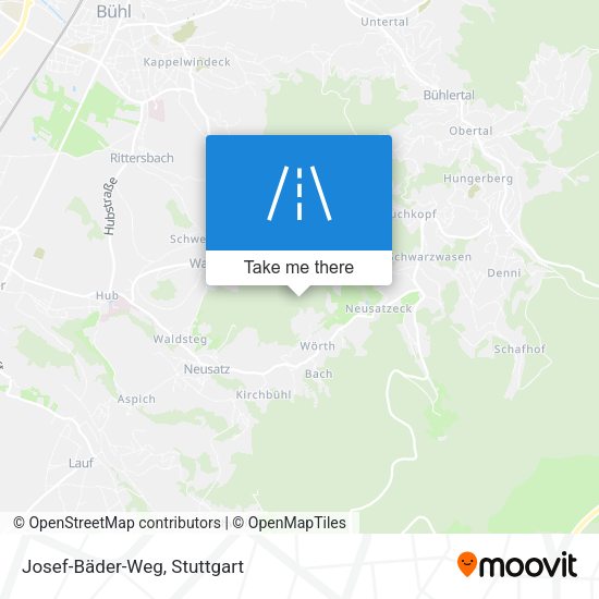 Josef-Bäder-Weg map