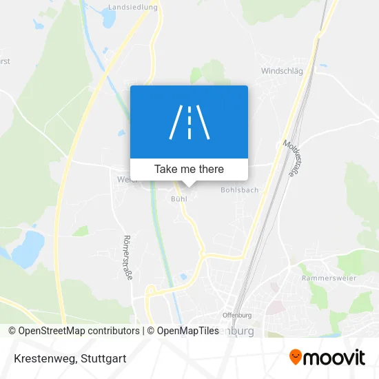 Krestenweg map