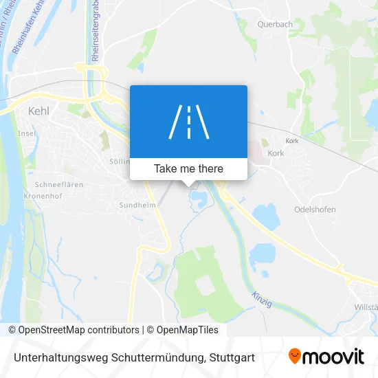 Карта Unterhaltungsweg Schuttermündung