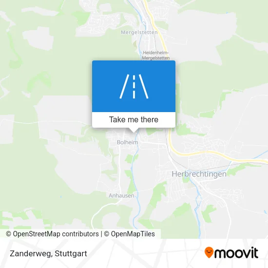 Карта Zanderweg