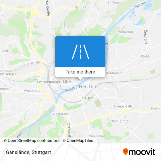 Gänslände map