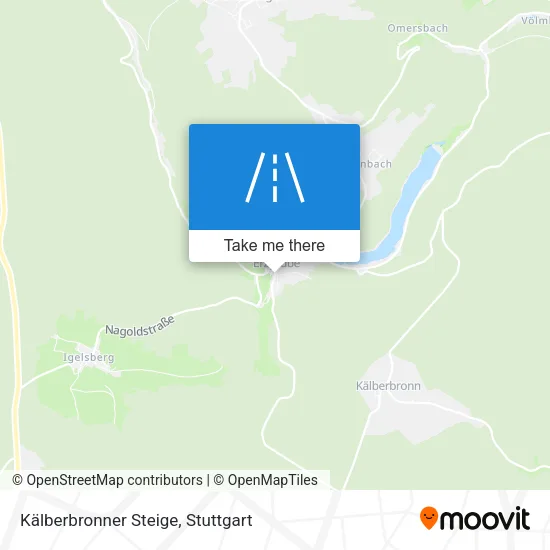 Kälberbronner Steige map