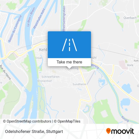 Odelshofener Straße map