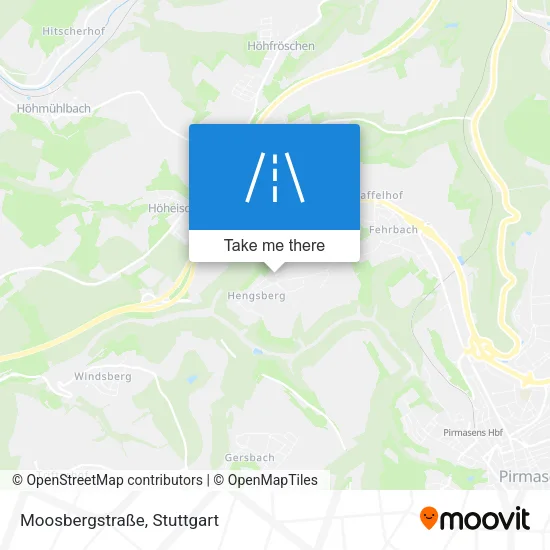 Moosbergstraße map