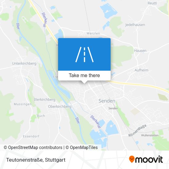 Карта Teutonenstraße