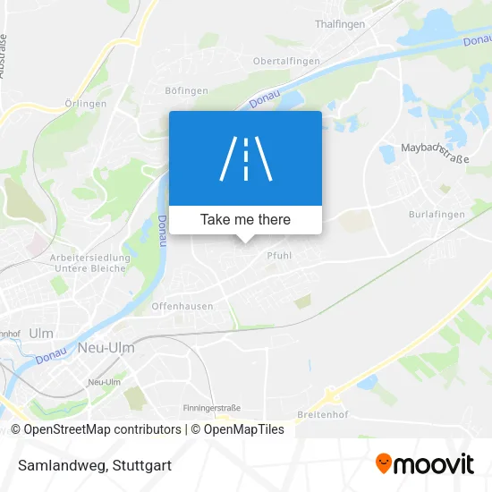 Карта Samlandweg