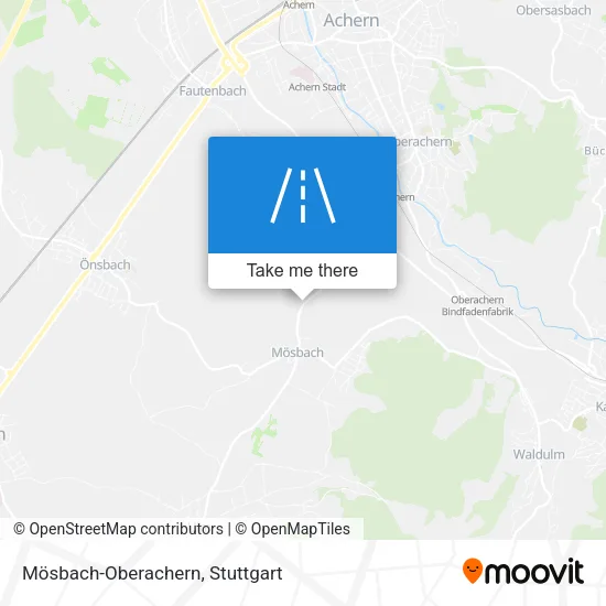 Карта Mösbach-Oberachern