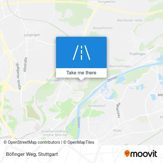Карта Böfinger Weg