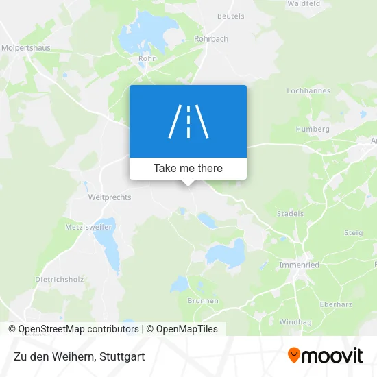 Карта Zu den Weihern