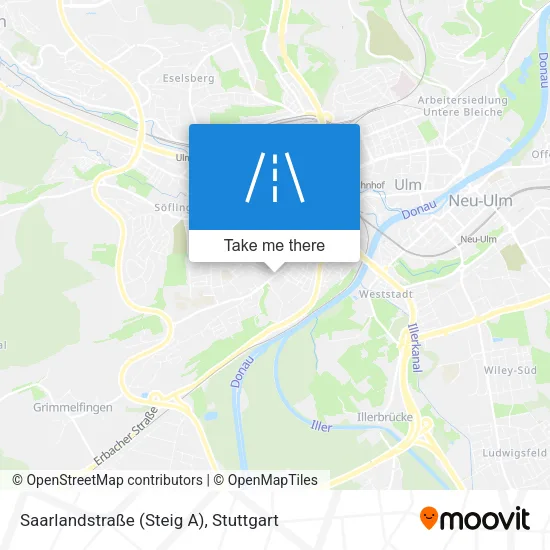 Карта Saarlandstraße (Steig A)