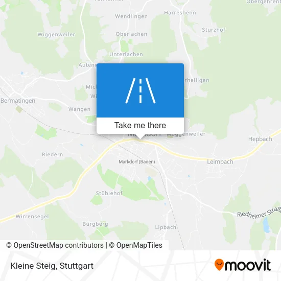 Kleine Steig map