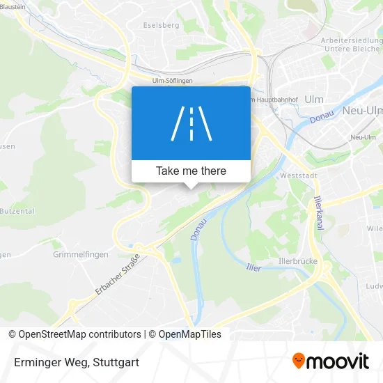 Карта Erminger Weg