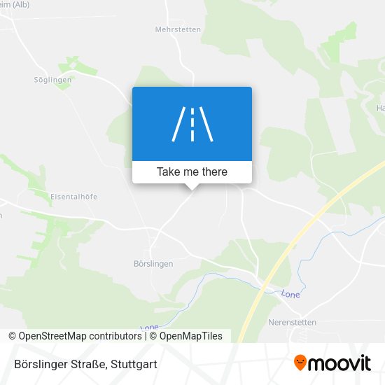 Карта Börslinger Straße