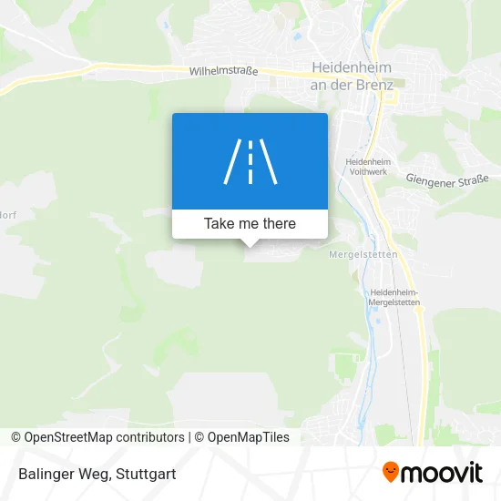 Карта Balinger Weg