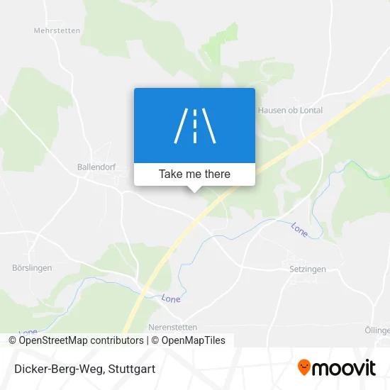 Карта Dicker-Berg-Weg