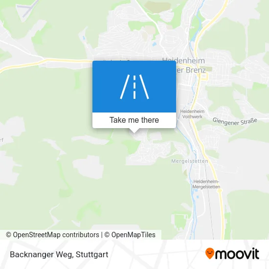 Карта Backnanger Weg