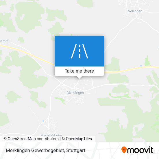 Merklingen Gewerbegebiet map