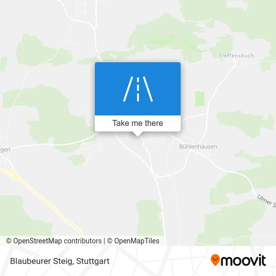 Карта Blaubeurer Steig