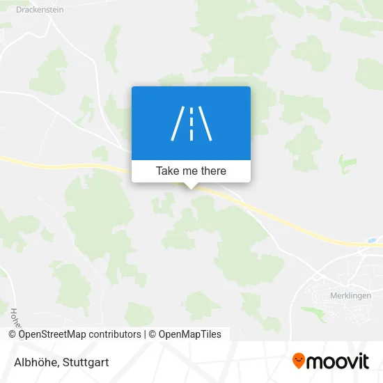Albhöhe map