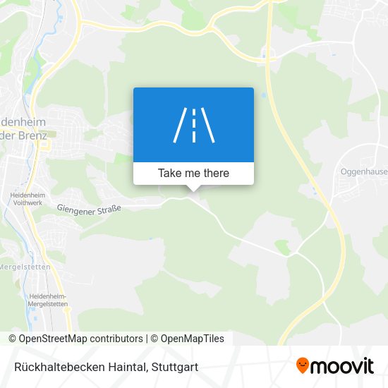 Rückhaltebecken Haintal map