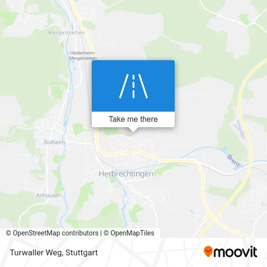 Карта Turwaller Weg