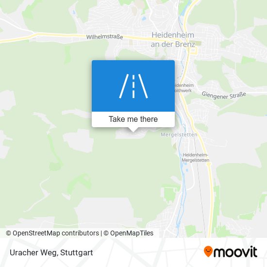 Uracher Weg map