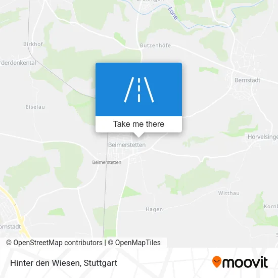 Карта Hinter den Wiesen
