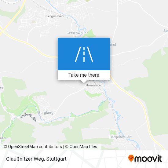 Claußnitzer Weg map