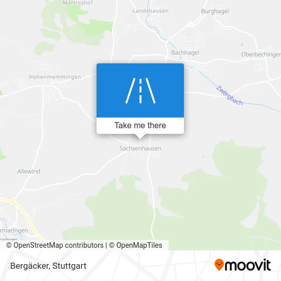 Карта Bergäcker