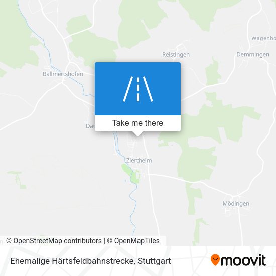 Ehemalige Härtsfeldbahnstrecke map