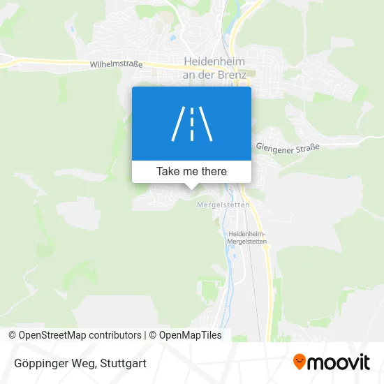 Карта Göppinger Weg