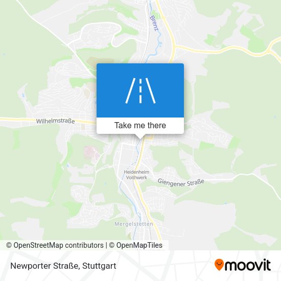 Newporter Straße map
