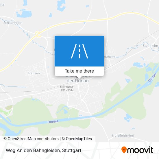 Weg An den Bahngleisen map