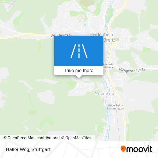 Карта Haller Weg