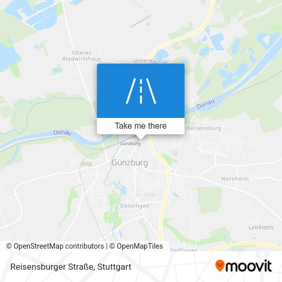 Reisensburger Straße map
