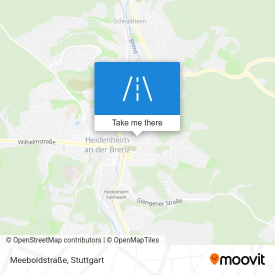 Карта Meeboldstraße
