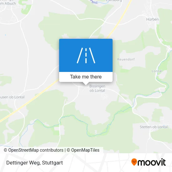 Карта Dettinger Weg