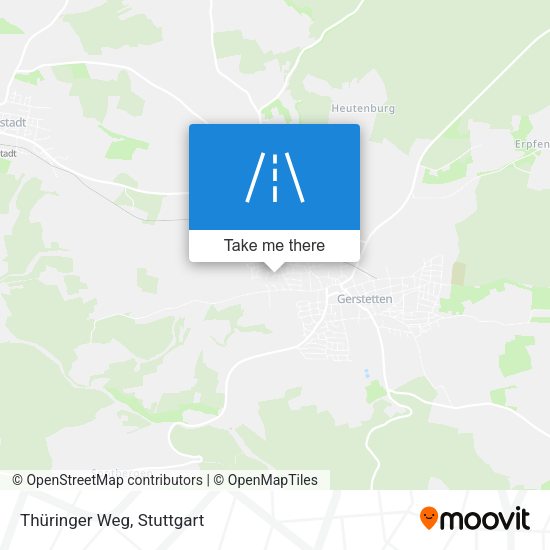 Thüringer Weg map