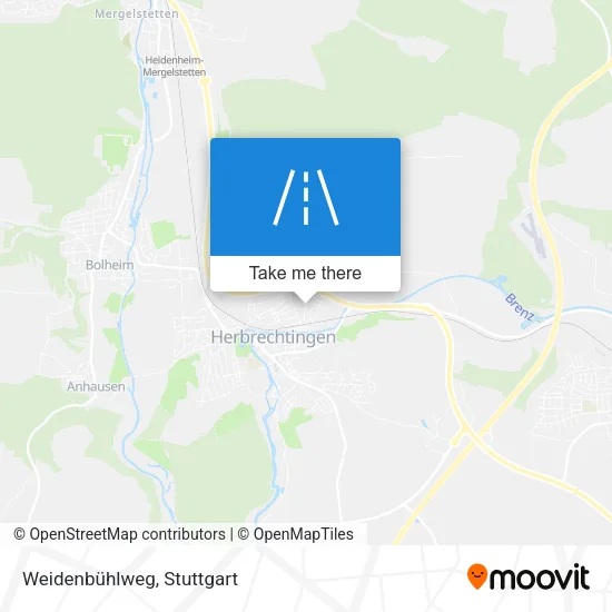 Карта Weidenbühlweg