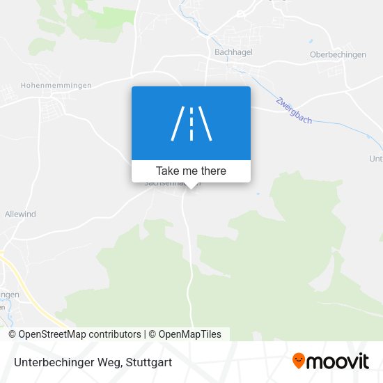 Unterbechinger Weg map