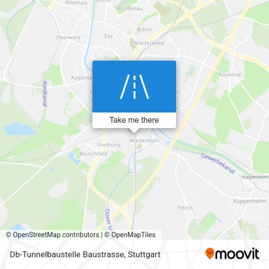 Карта Db-Tunnelbaustelle Baustrasse
