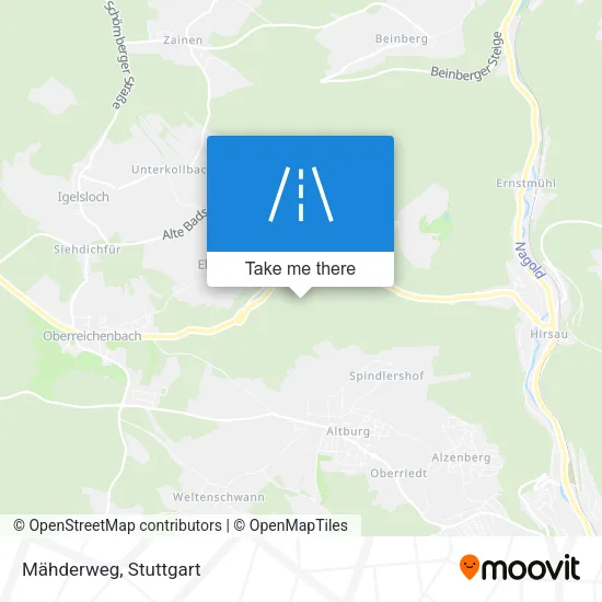 Карта Mähderweg