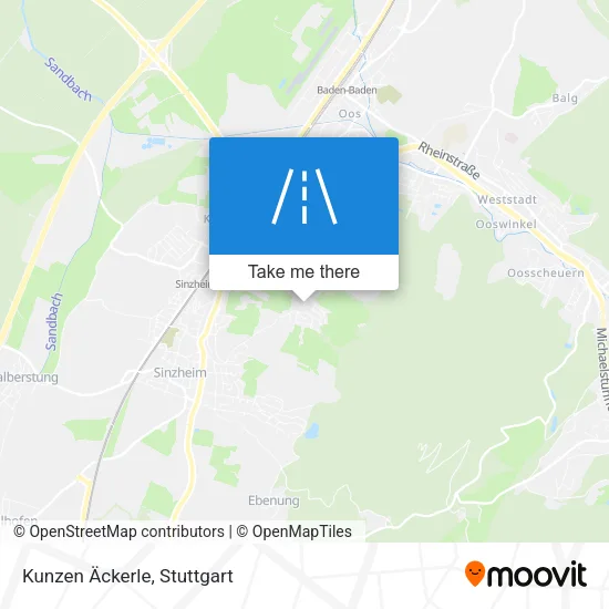 Карта Kunzen Äckerle