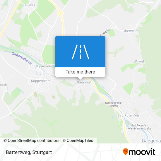 Battertweg map