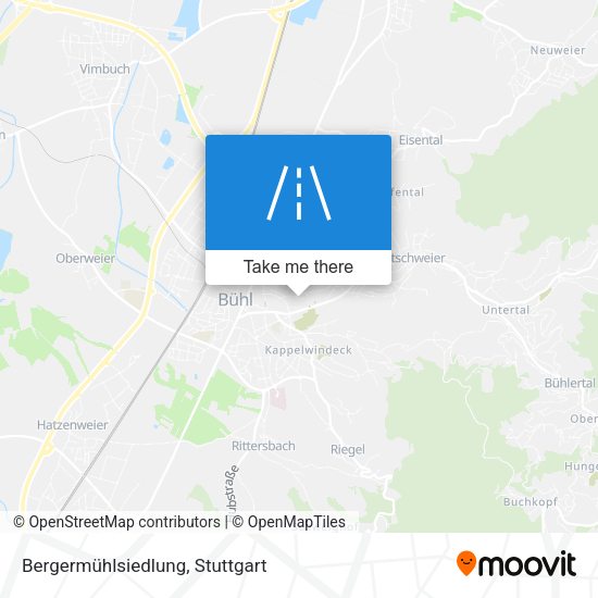 Bergermühlsiedlung map